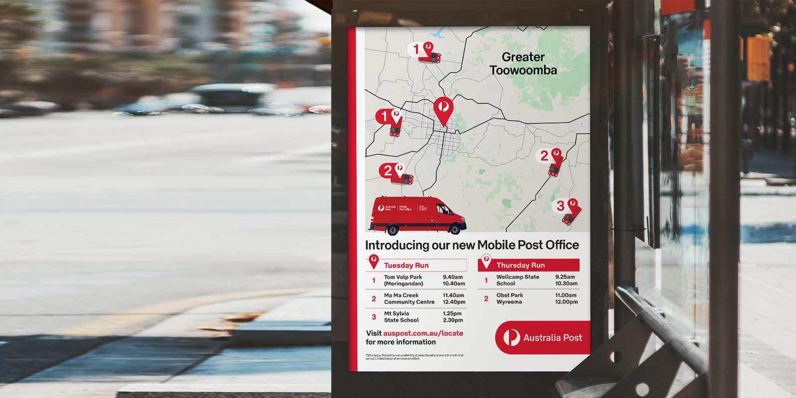 Australia Post outdoor advertising and large-format billboards