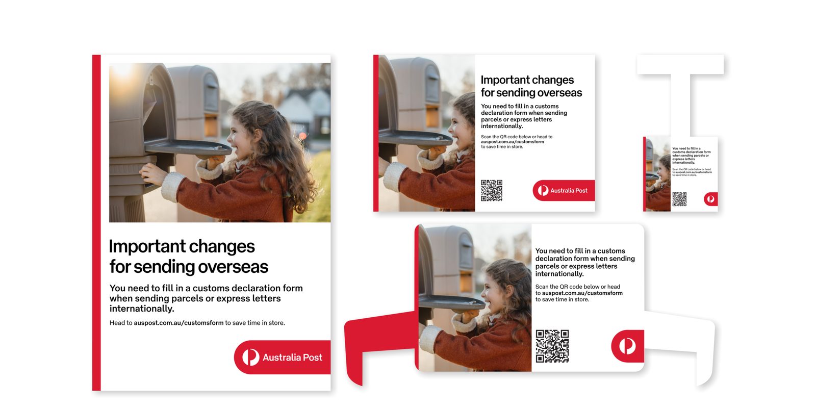 Australia Post in-store point of sale displays and retail signage
