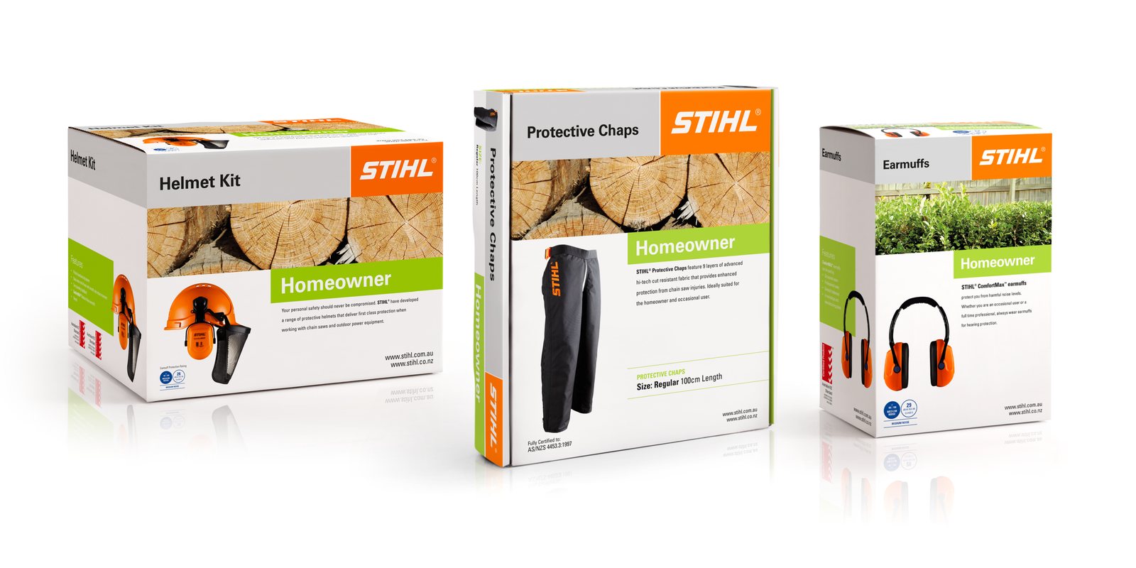 Stihl Homeowner protective equipment packaging