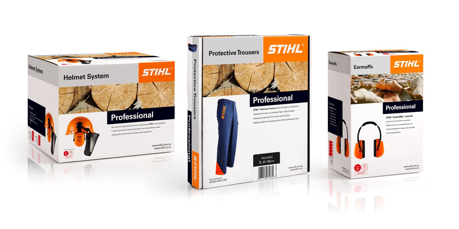 Stihl Professional protective equipment packaging